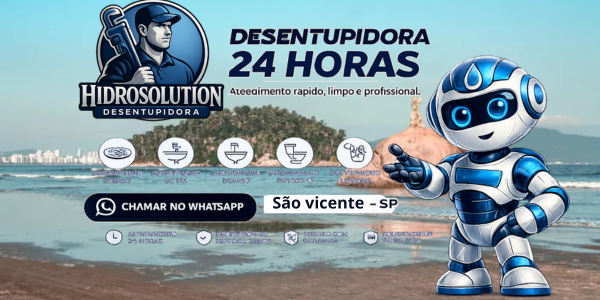 Desentupidora em São Vicente sp